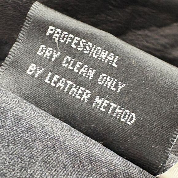 Vintage Leather Jacket Stone Mountain Mod Moto Genuine Leather Minimalist - Picture 10 of 12